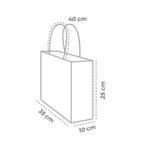 ECO-BOLSA ZAPATERA 25 x 35 +10 cm